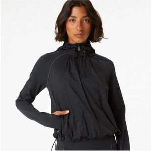 NWT Outdoor Voices Black FrostKnit Hoodie Pullover - Medium